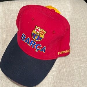 BARCA FC red Barcelona baseball hat NEW